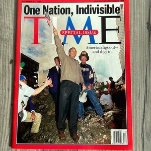 Time Magazine special Issue September 11th Attack World Trade Center One Nation